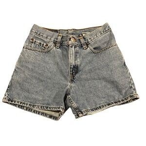 Vintage Levi's 550 Denim Shorts Juniors 5 Made In USA High Rise 26x4
